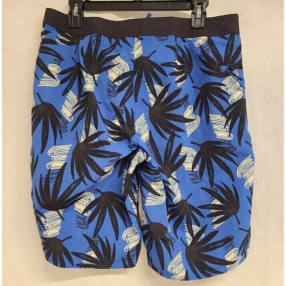 Patagonia WaveFarer Board Shorts Swim Trunks Unlined Drawstring Blue Men's Sz 32 - Picture 3 of 10